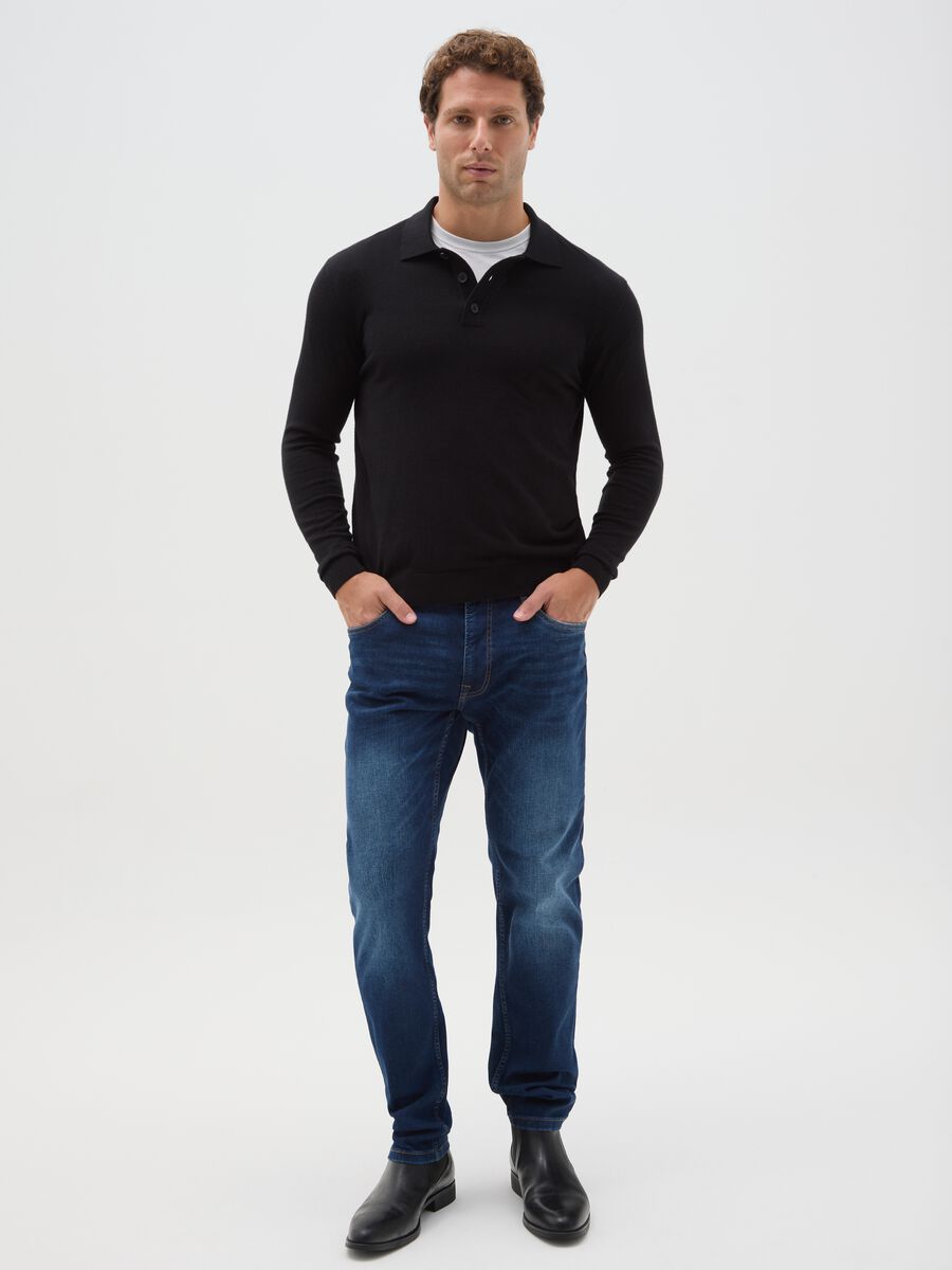 Slim Fit Blue Denim Jeans_0