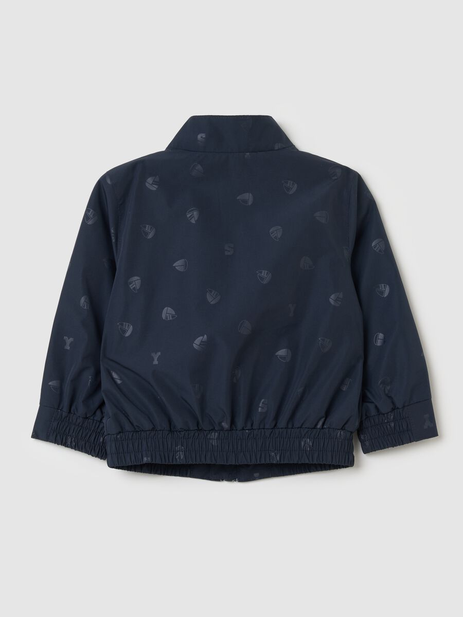 Full-zip jacket with nautical print_1