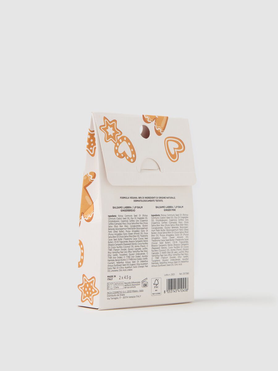 Gourmand lip balm kit. Gingerbread + Ginger Pink_3