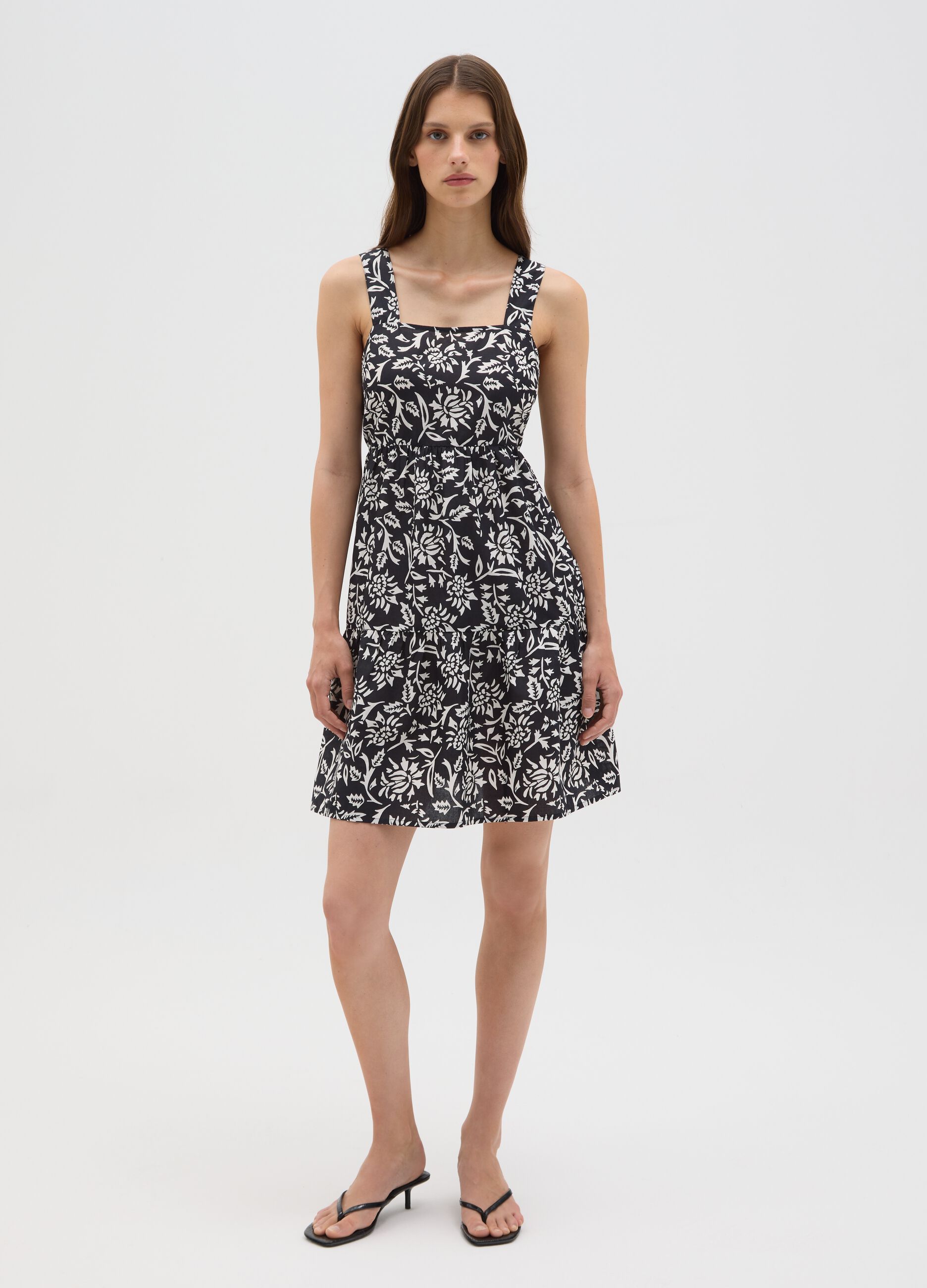 Women's multicolour pure cotton dress regular fit