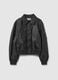 Black Slim Fit Bomber Jacket_4