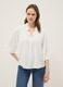 White long-sleeve regular-fit shirt with band collar_1