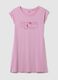 Pink pure cotton dress with cats_4