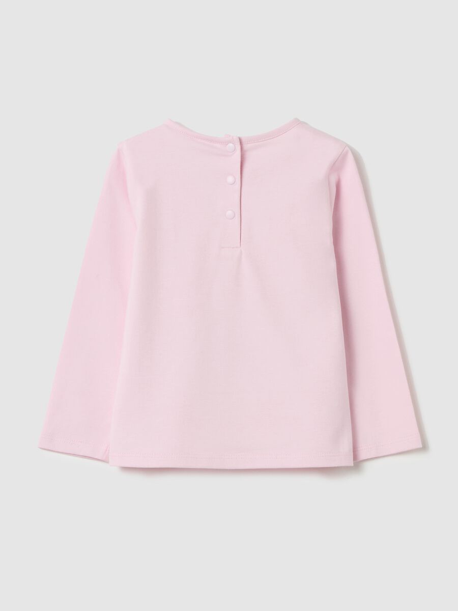 Long-sleeved T-shirt with Daisy Duck Mickey Mouse and Minnie Mouse print_1