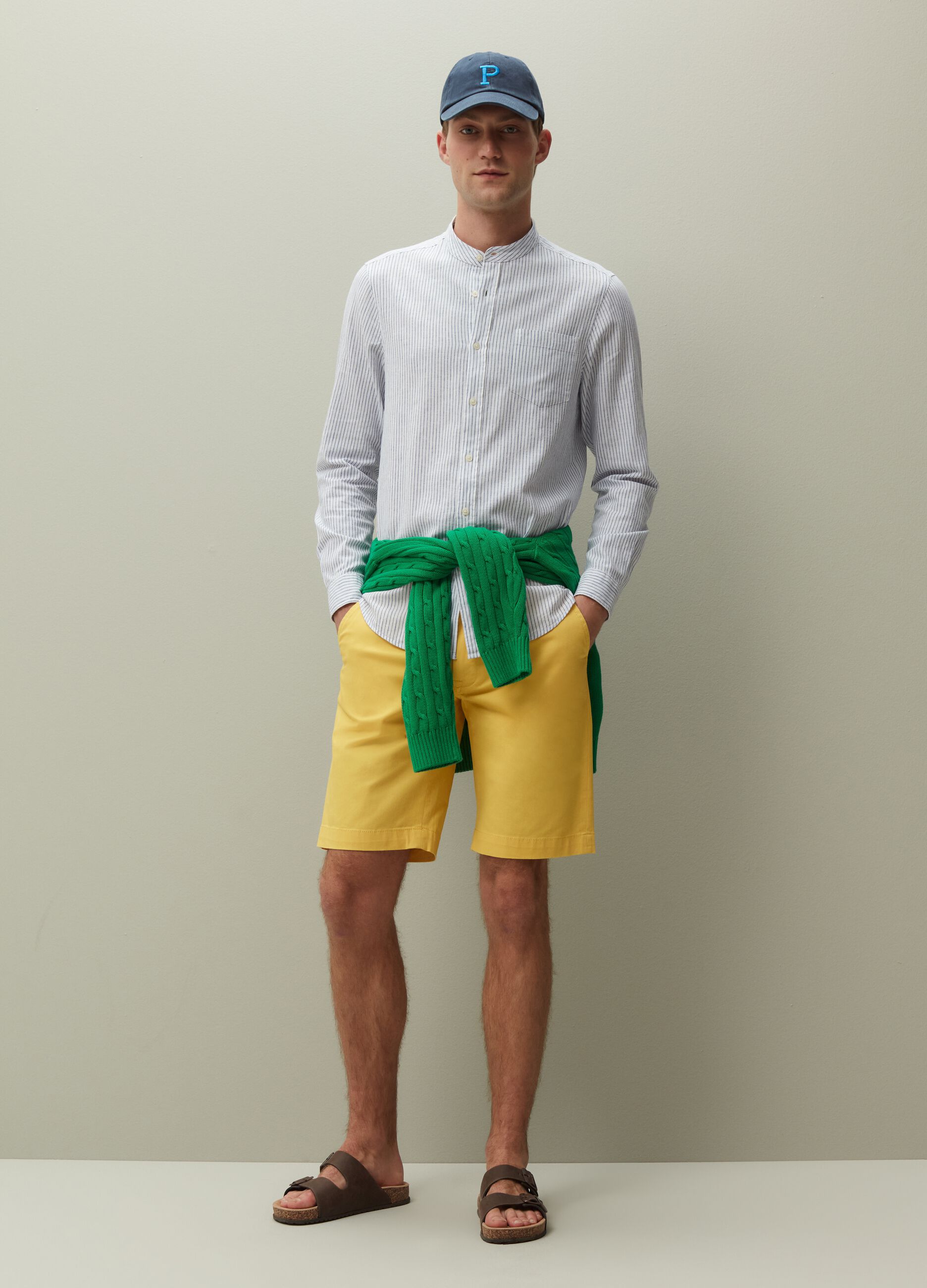 Bermuda chino in cotone stretch_0