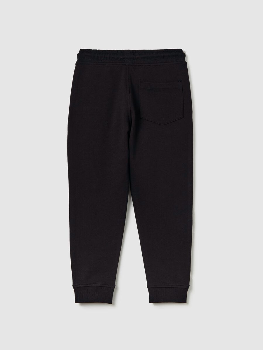 Cotton joggers with drawstring_1