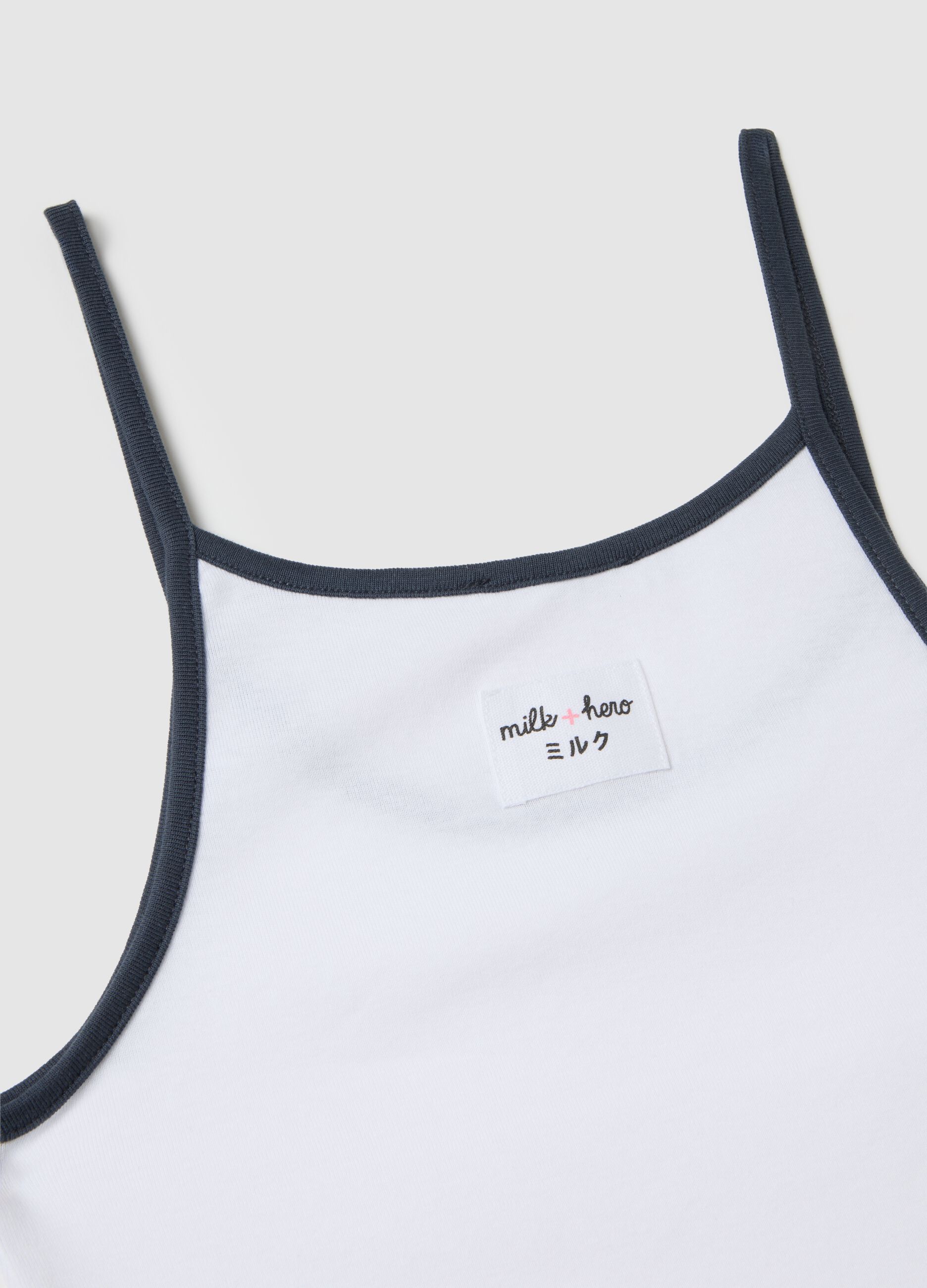 Women's white pure cotton vest regular fit