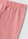 Leggings rosa in cotone organico elasticizzato slim fit per bimba_2
