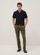 Green slim-fit stretch cotton chino trousers_0