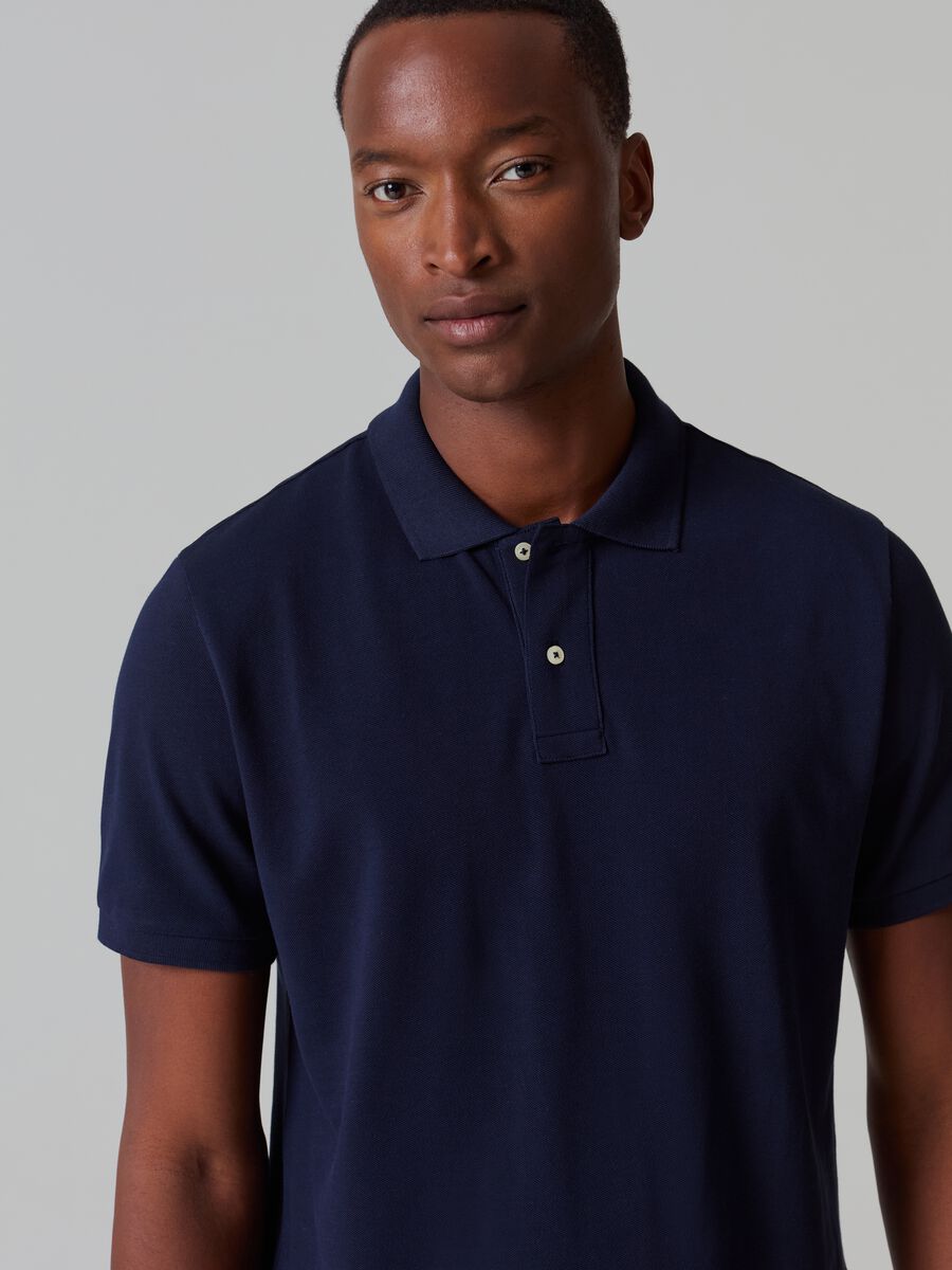 Supima cotton piquet polo shirt_0