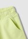 Yellow pure cotton shorts for girls, regular fit_3