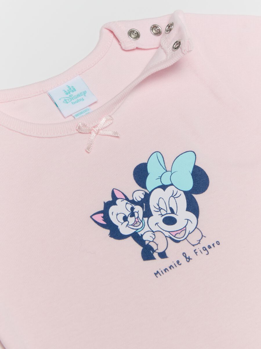 Two-pack cotton bodysuits with Mickey Mouse and Figaro print_2