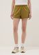 Green cotton-blend shorts with elasticated waist, regular fit_1