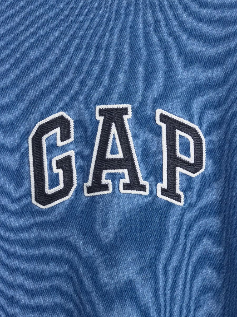 Blue Short Sleeve Cotton T-shirt_4