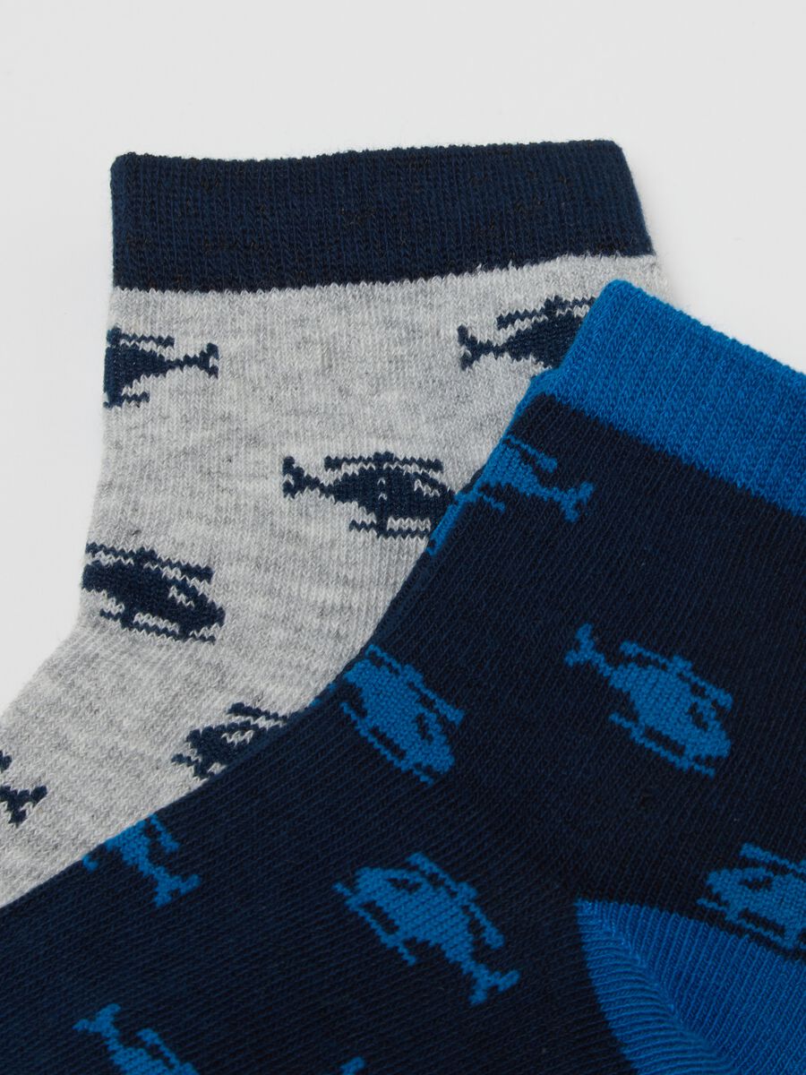 Child's Multicolour Cotton Blend Short Socks Multipack_1