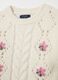 Pullover with openwork design and flowers embroidery_2