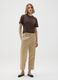 Brown T-shirt in pure Italian cotton regular fit_1
