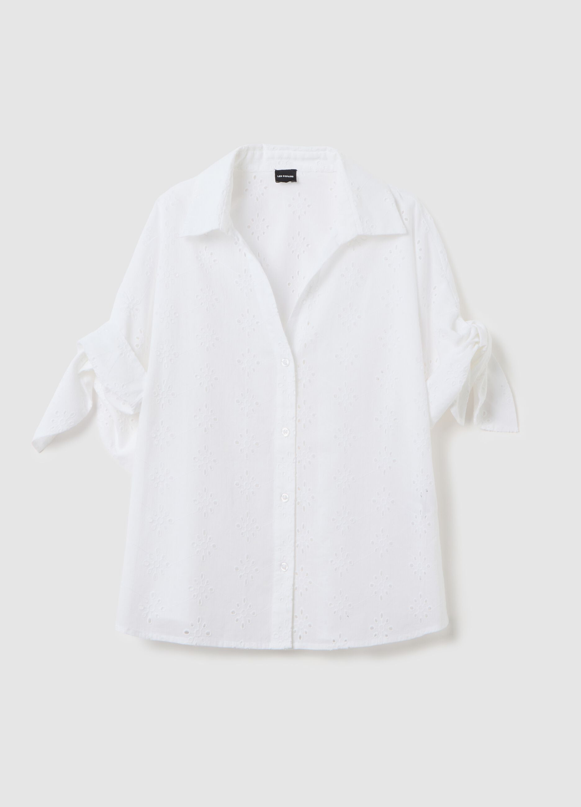 Camicia da donna in puro cotone bianca regular fit