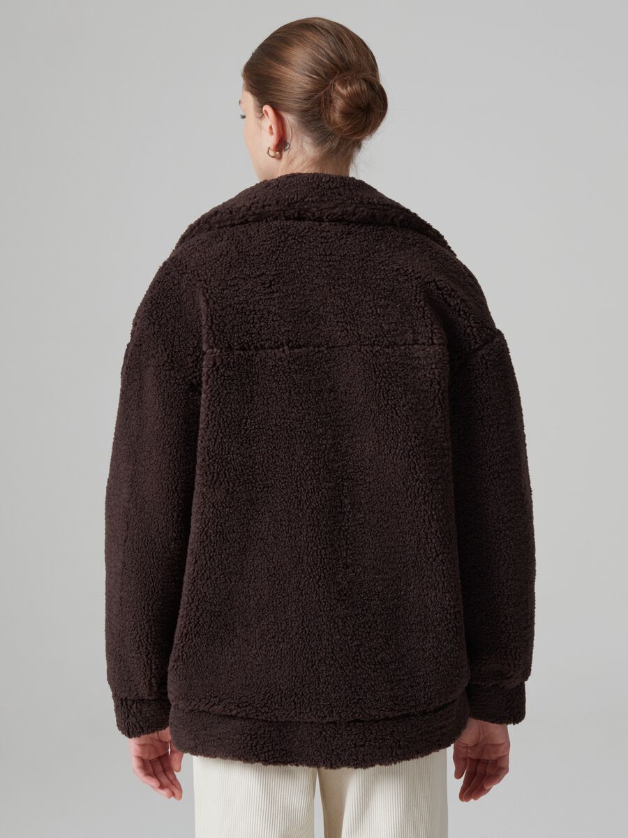 Giacca corta in sherpa_1