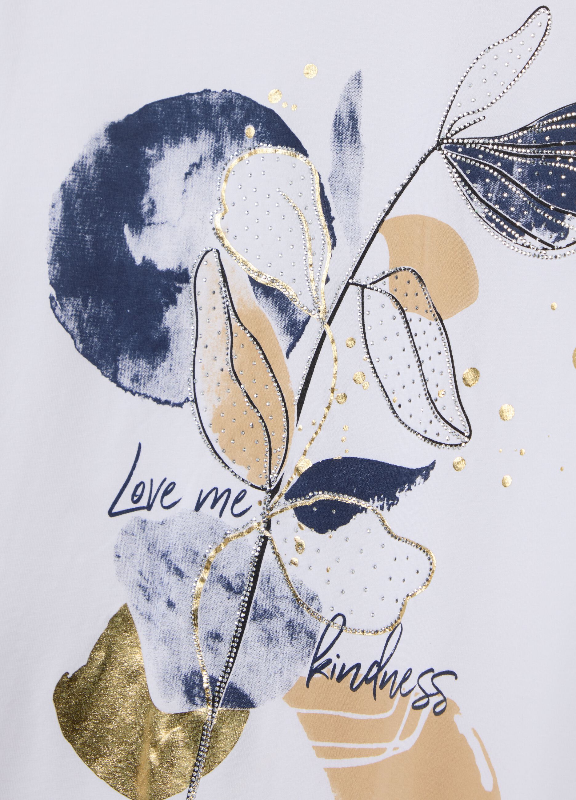 Multicolour regular fit cotton women's T-shirt