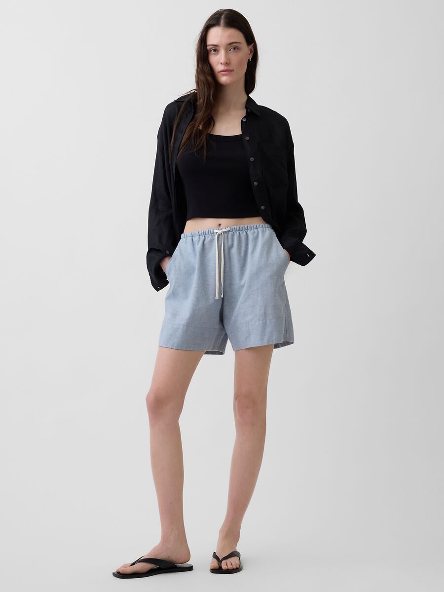 Linen-blend shorts_4