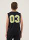 Black sporty V-neck vest_1