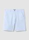 Light blue stretch cotton chino shorts_4