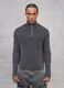 Half-Zip Ribbed Knit Vintage Grey_2