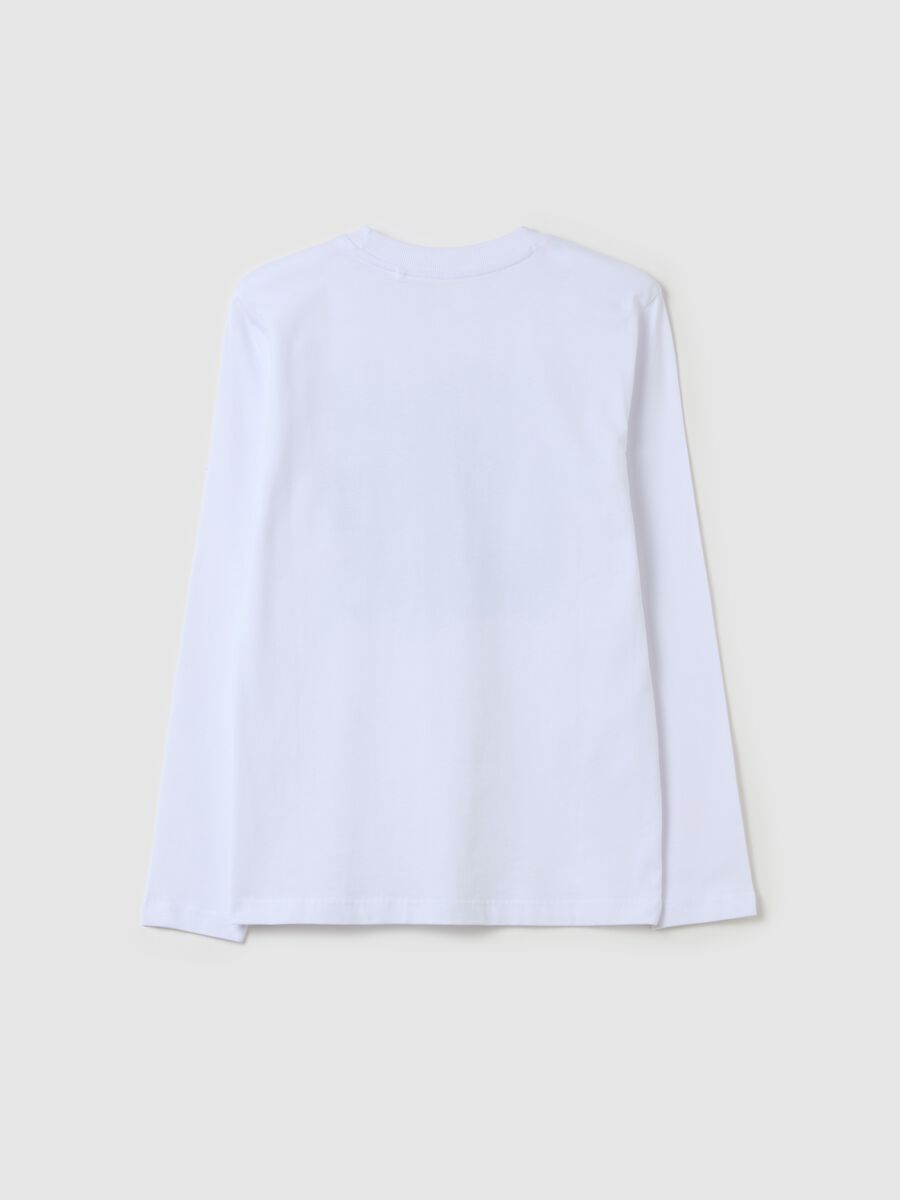 T-shirt a maniche lunghe con stampa_4