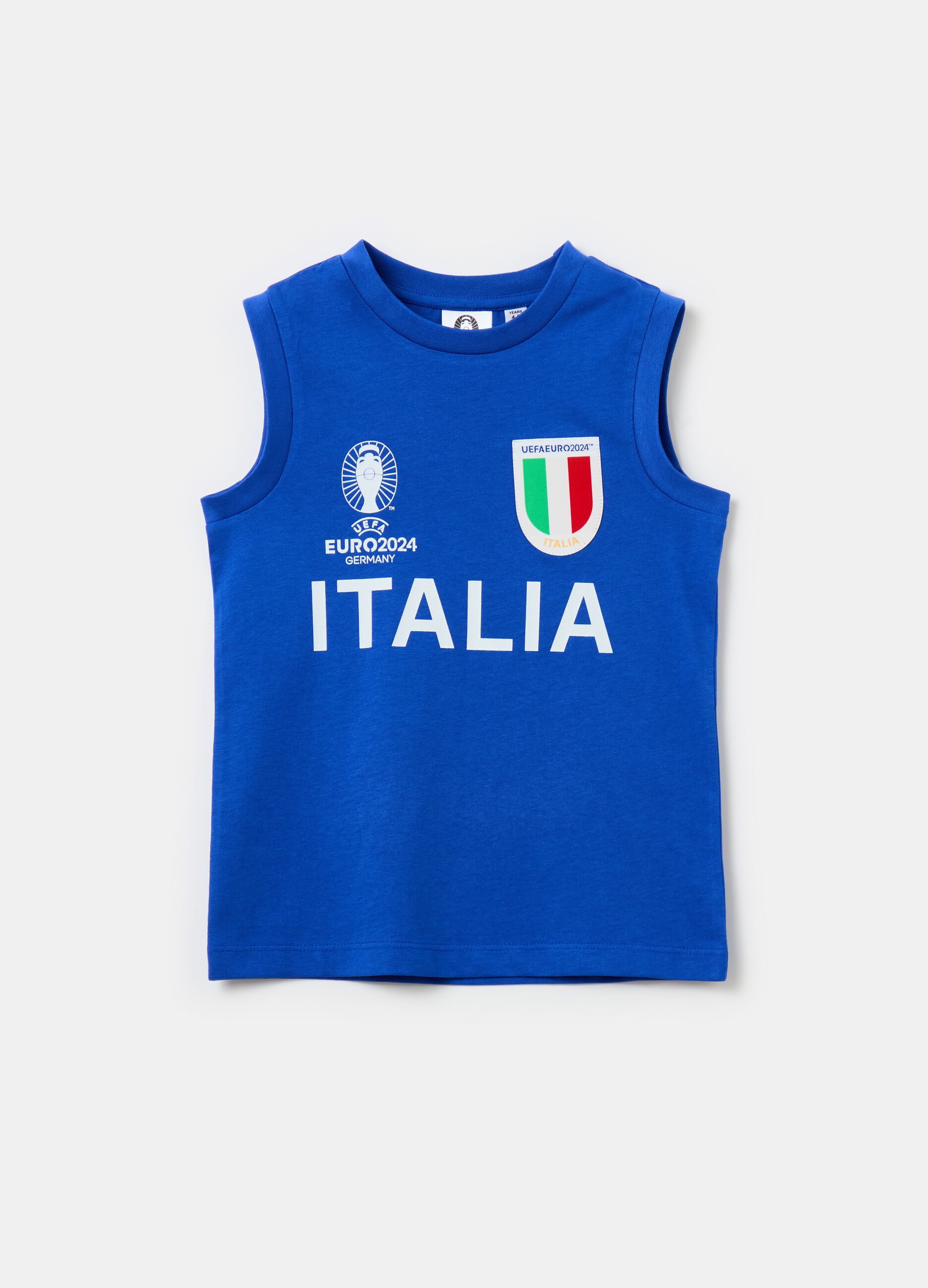 Racerback vest with UEFA Euro 2024 Italy print