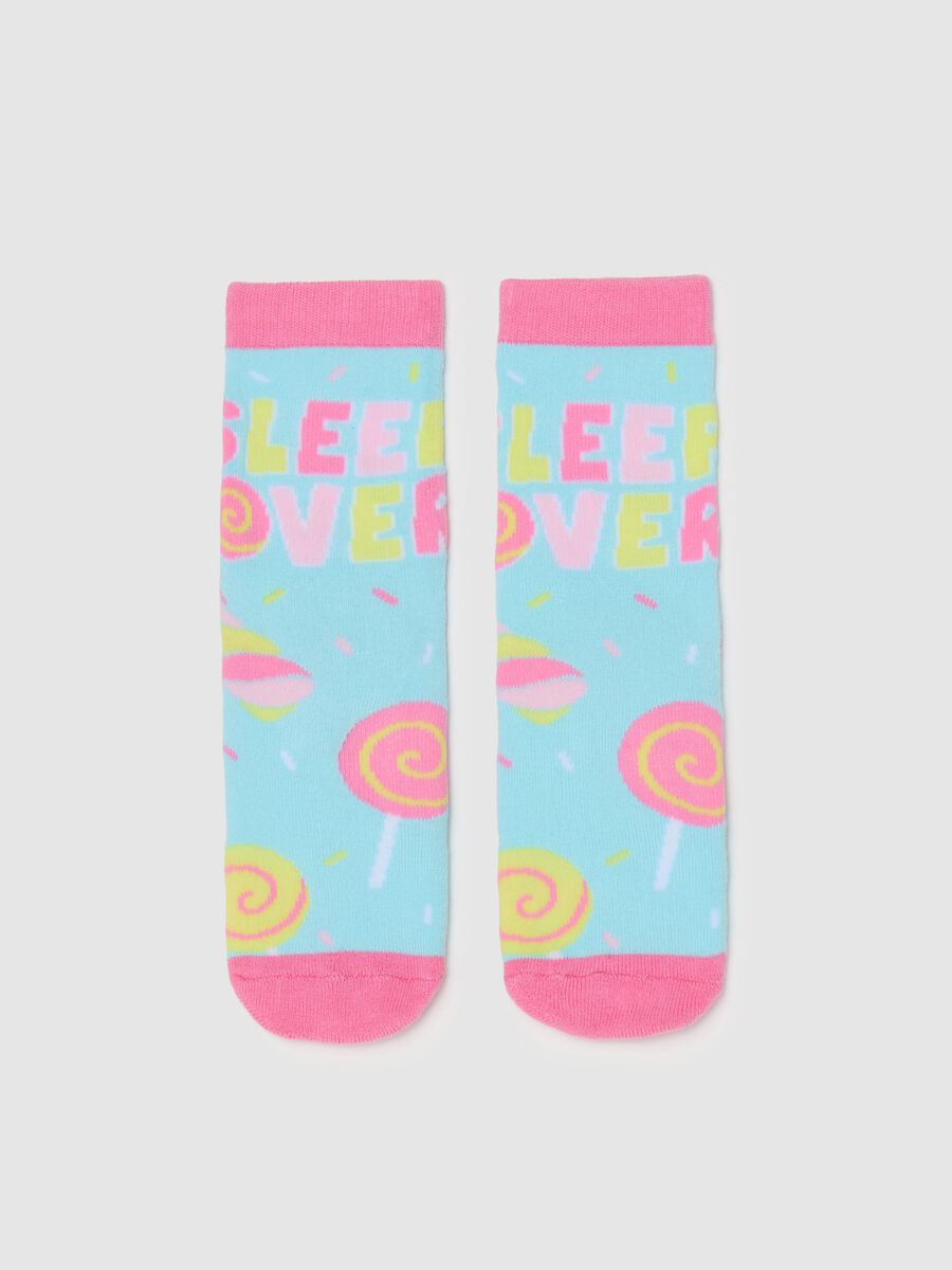 Slipper socks with lollipop design_0