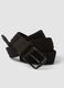 Black braided belt with metal buckle_2