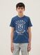 Boys' regular fit pure cotton blue t-shirt with print_1