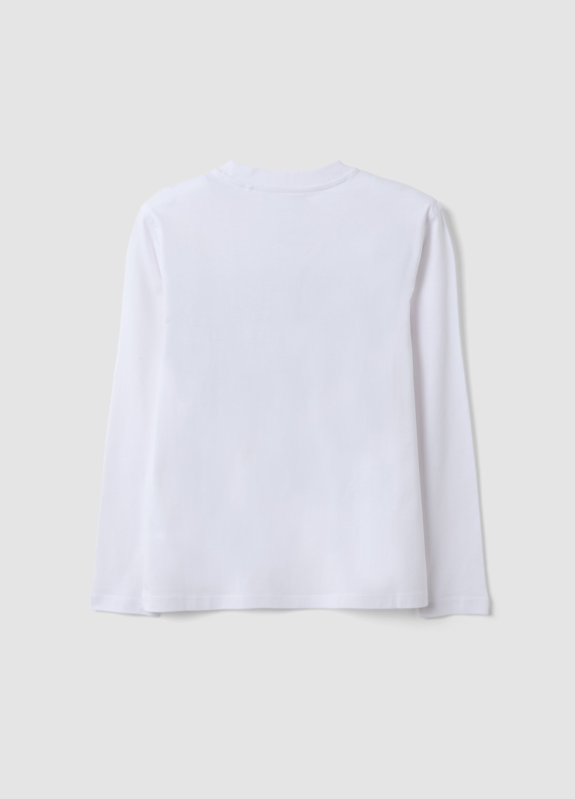 White pure organic cotton T-shirt with &ldquo;Good Game&rdquo; slogan for boys