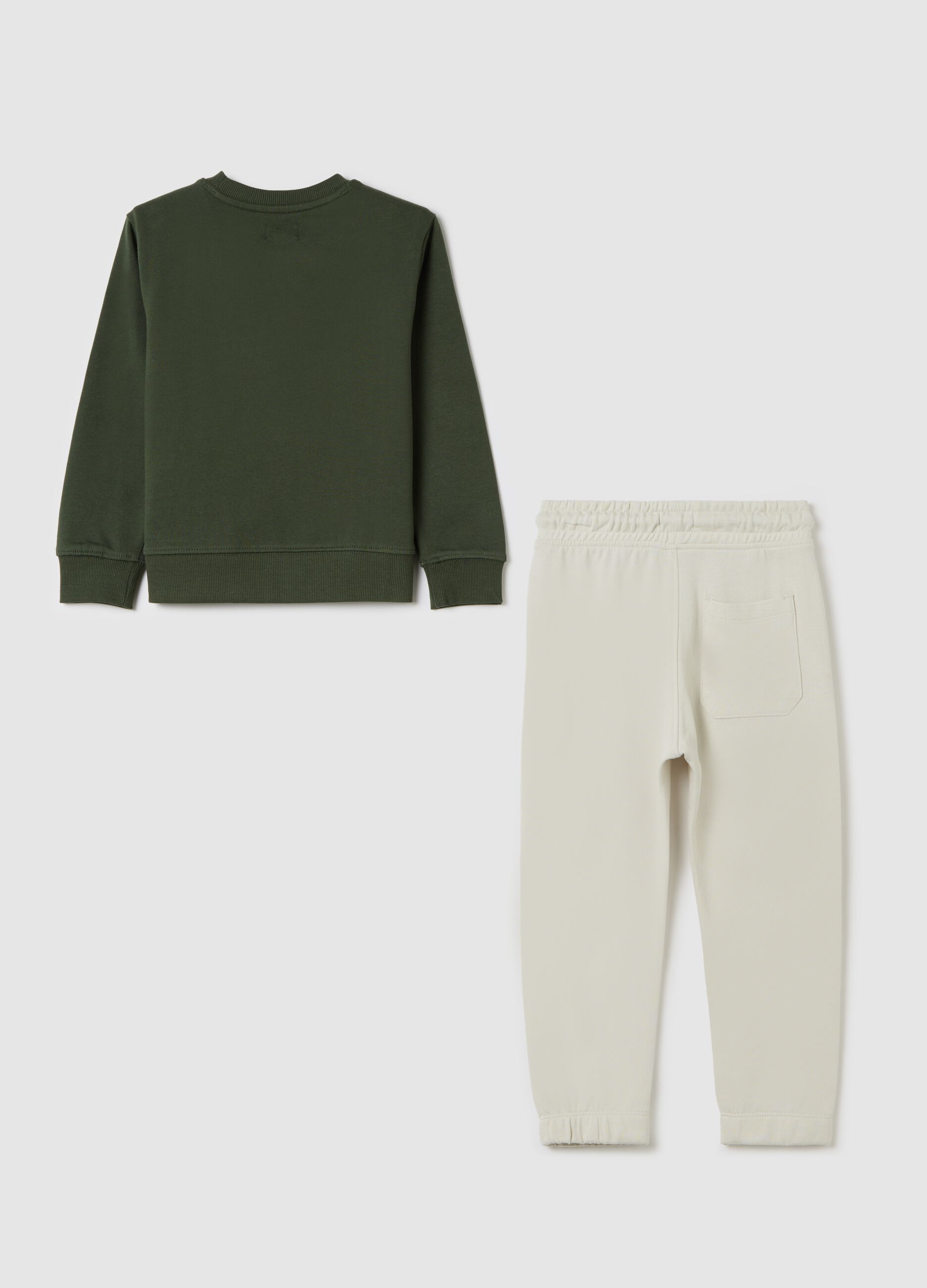 Cotton jogging set with print