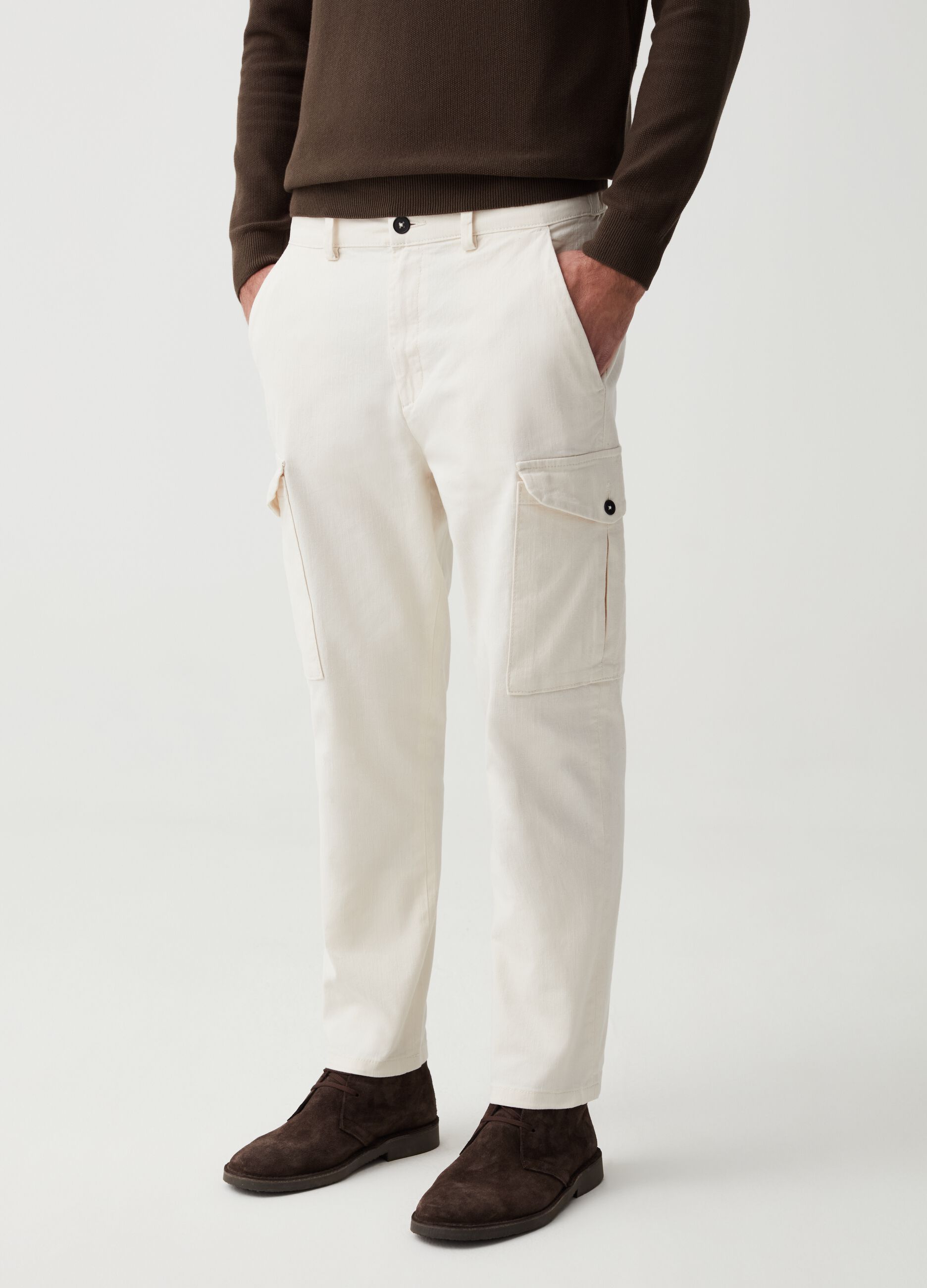 Regular-fit cargo trousers
