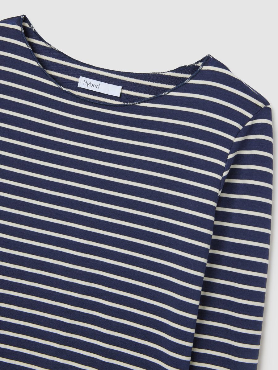 Multicoloured striped pure cotton jumper_5