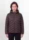Ultralight purple quilted hooded jacket with zip, regular fit_1