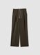 Green jogger trousers with regular fit and elastic waist_0