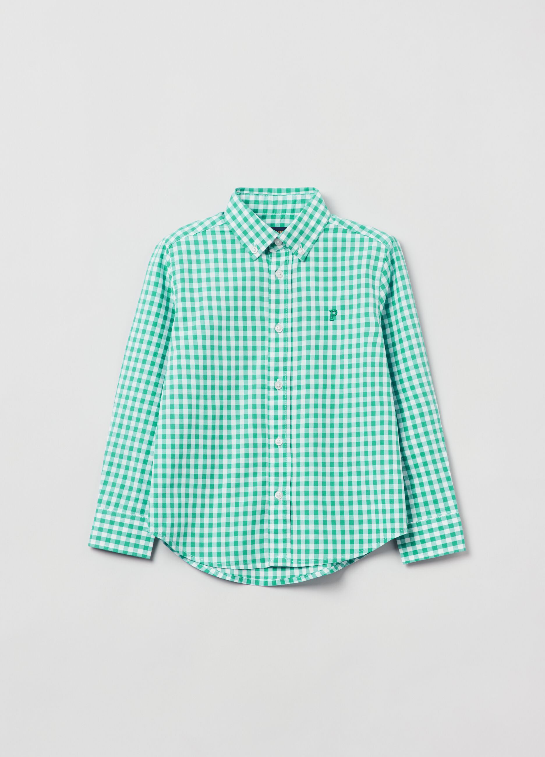 Camicia con fantasia vichy_0