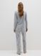 Grey cotton blend long pyjamas regular fit_2