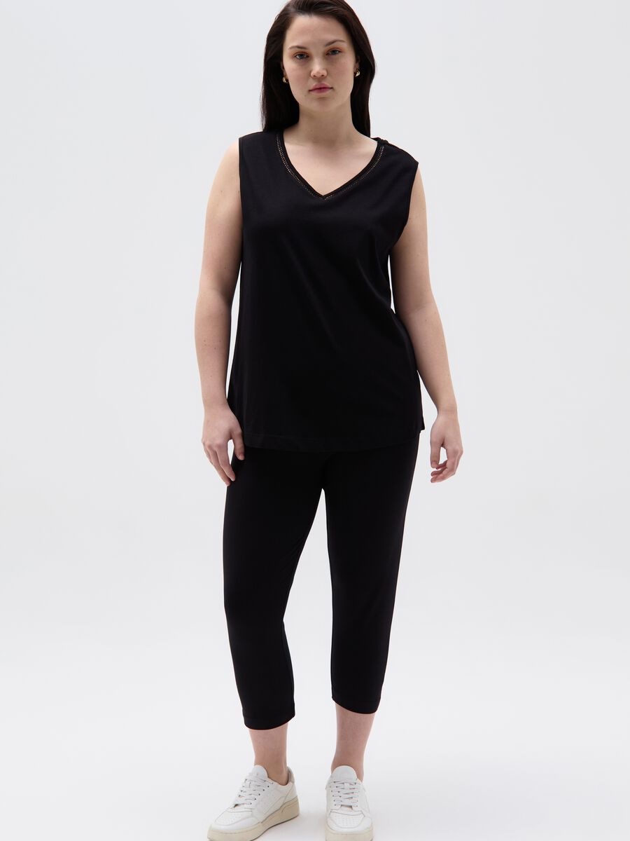 Leggings Essential crop stretch Curvy_0