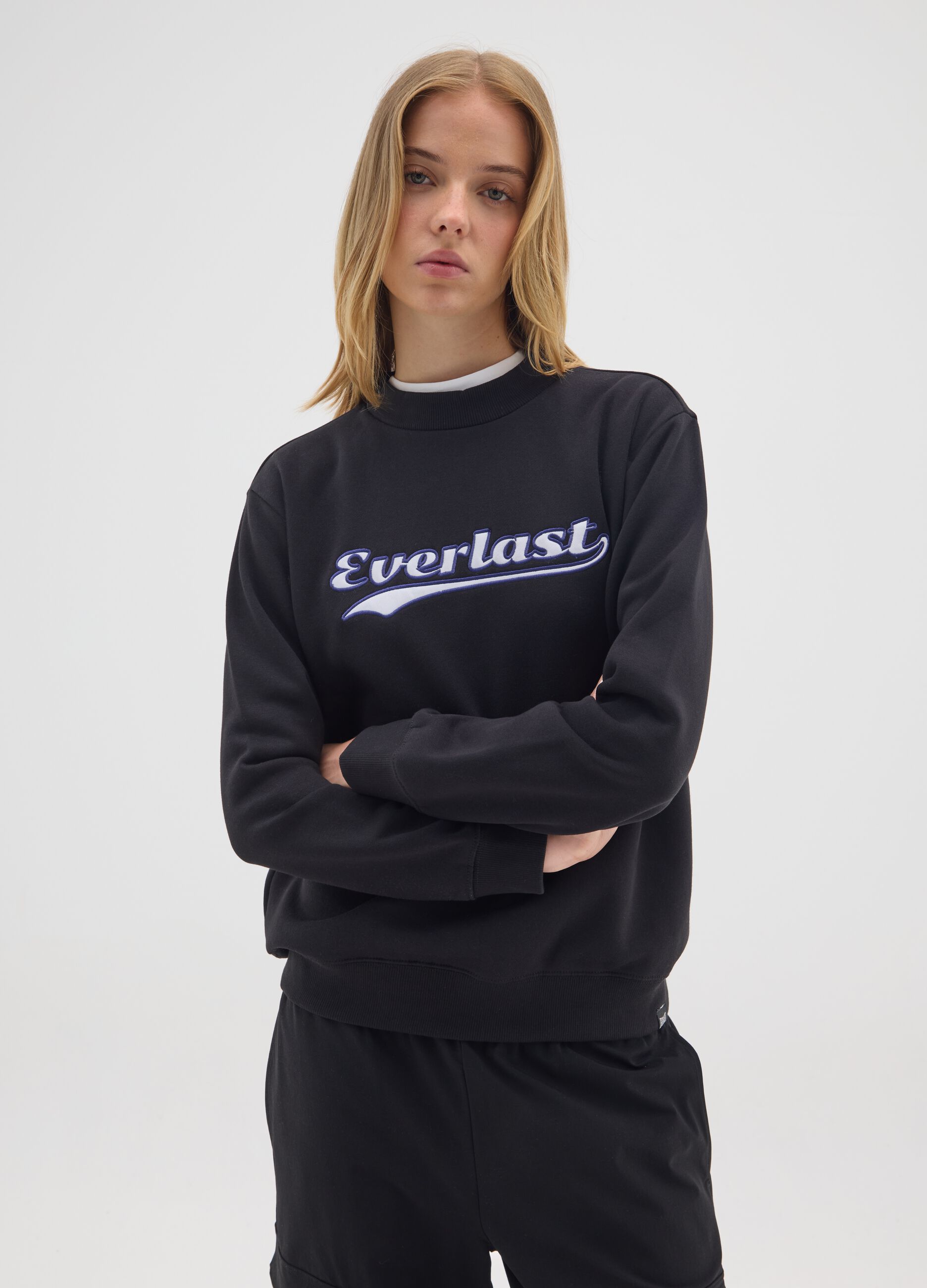 Everlast Black Crew Neck Sweatshirt