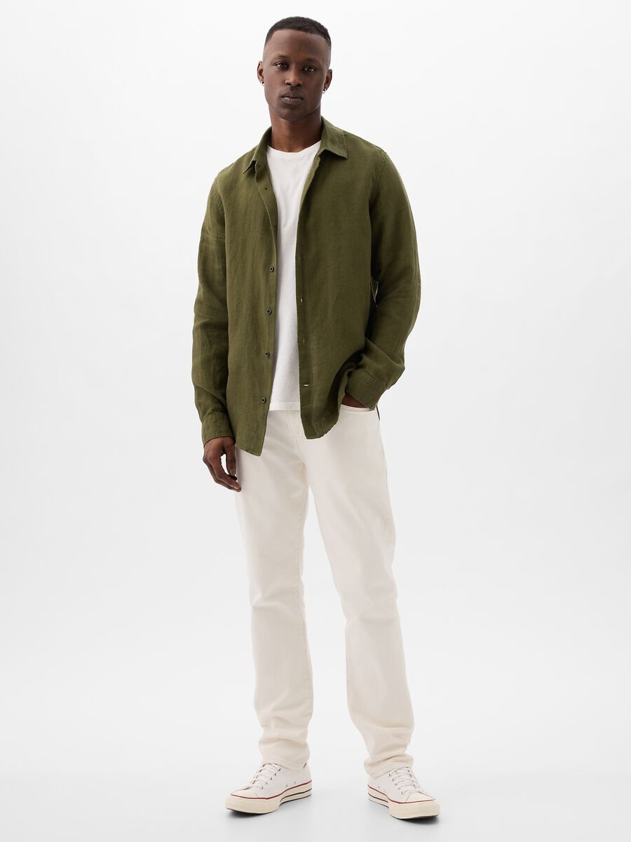 Regular-fit shirt in linen_1