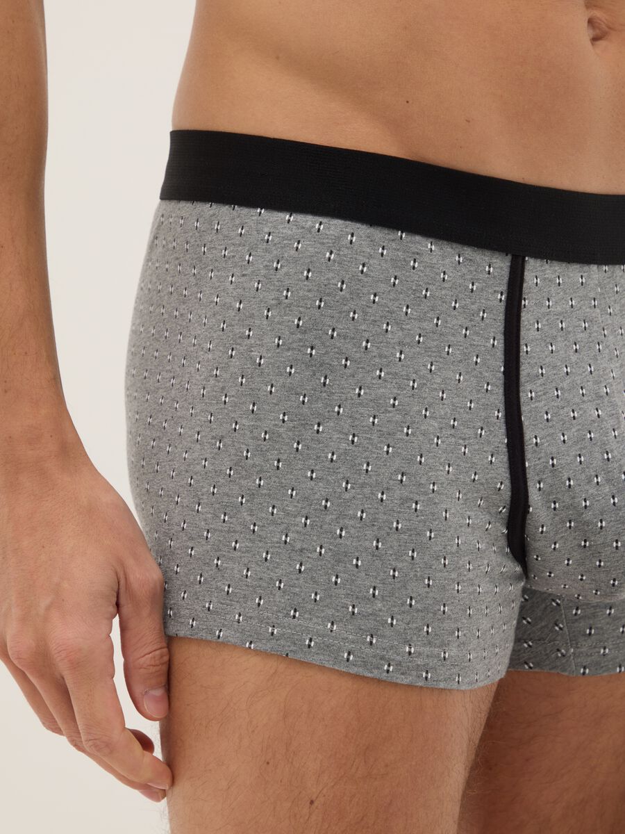 Multicolour Elasticated Cotton Regular Fit Tripack Boxers_3