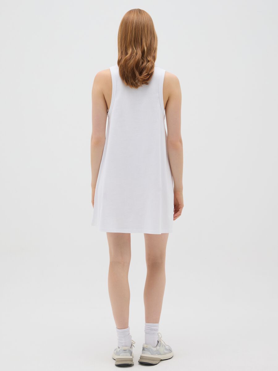 Women's Pure White Cotton Dress_2