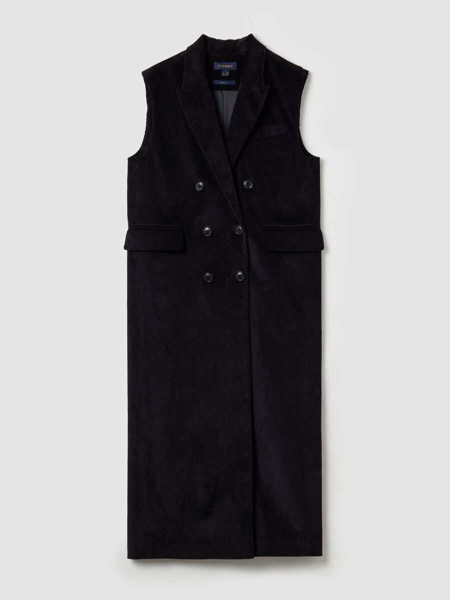Long oversized double-breasted gilet_4