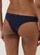 Blue regular fit stretch cotton Brazilian briefs_2