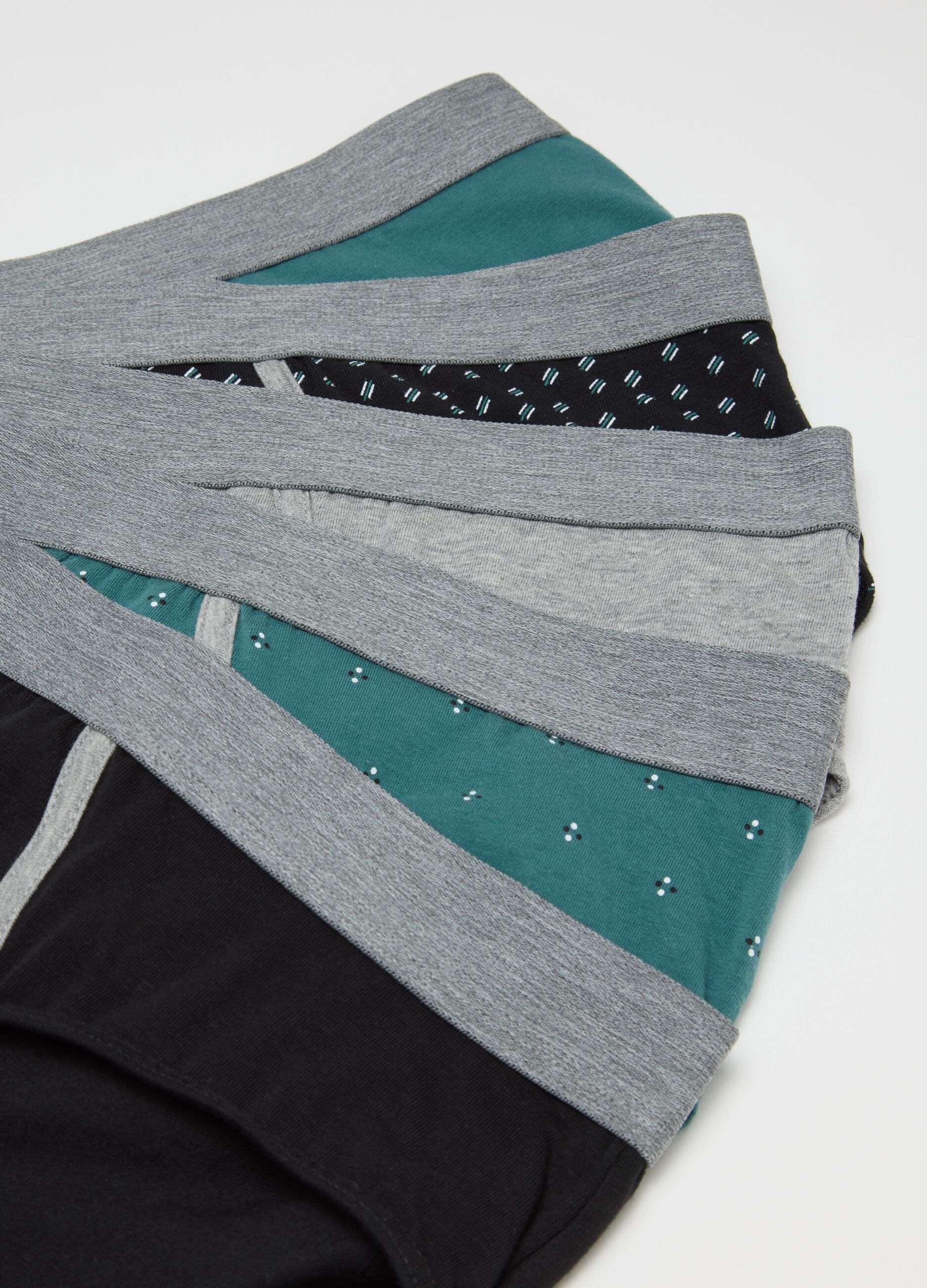 Multipack of Regular Fit Stretch Cotton Multicolour Briefs