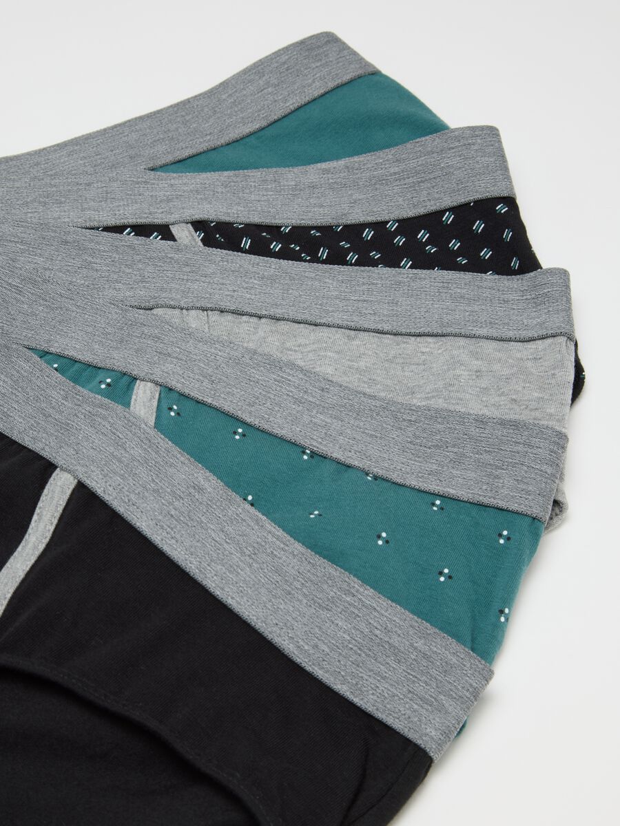Multipack of Regular Fit Stretch Cotton Multicolour Briefs_1